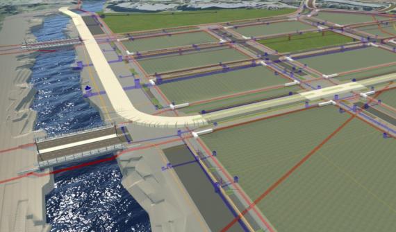 Infrastructure design using GIS and BIM card