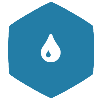 Blue water drop icon