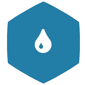 Blue water drop icon